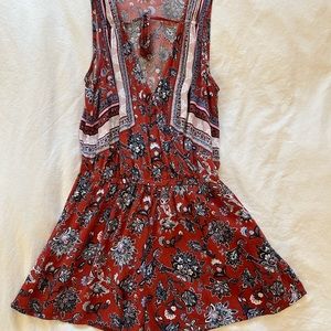Size Small American Eagle Rust Coloured Print Romper